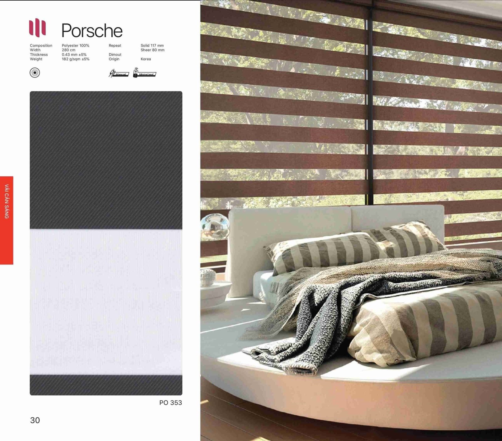 Hình Ảnh Rèm Cầu Vồng Modero Porsche