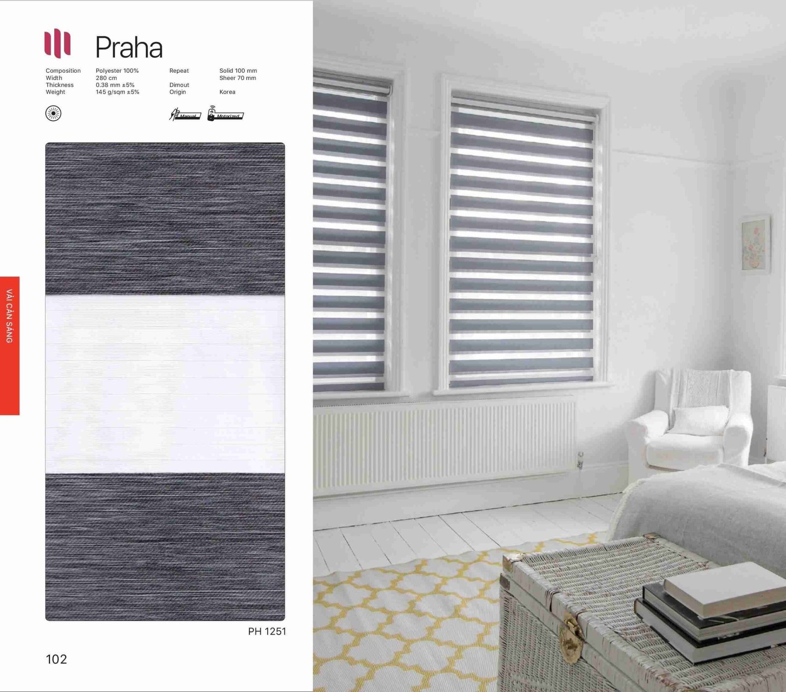 Hình Ảnh Rèm Cầu Vồng Modero Praha