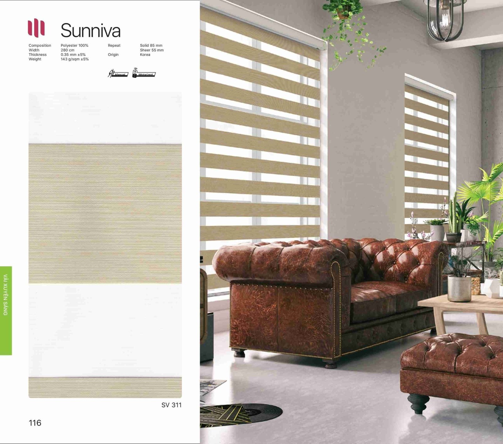 Hình Ảnh Rèm Cầu Vồng Modero Sunniva