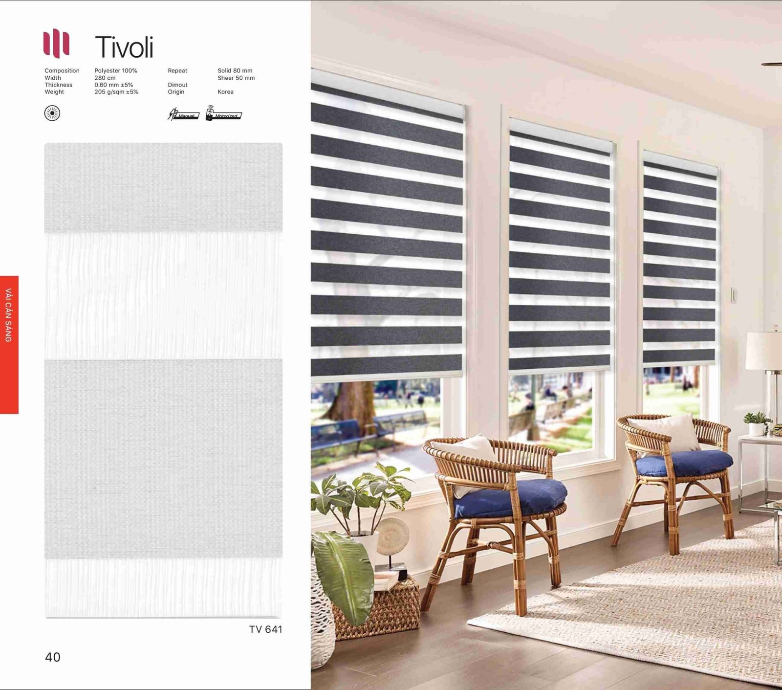 Hình Ảnh Rèm Cầu Vồng Modero Tivoli