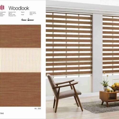 Hình Ảnh Rèm Cầu Vồng Modero Woodlook