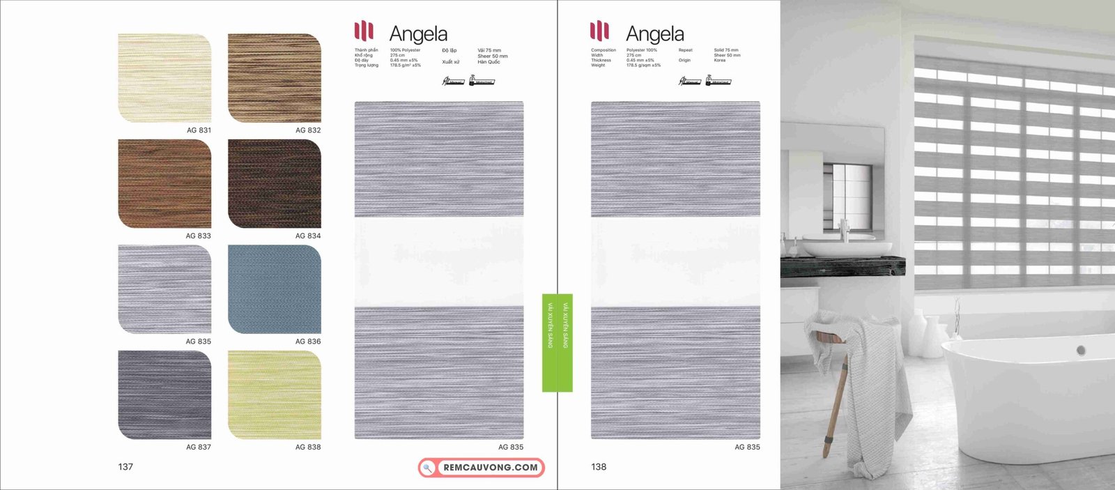 Rèm Cầu Vồng Modero Angela
