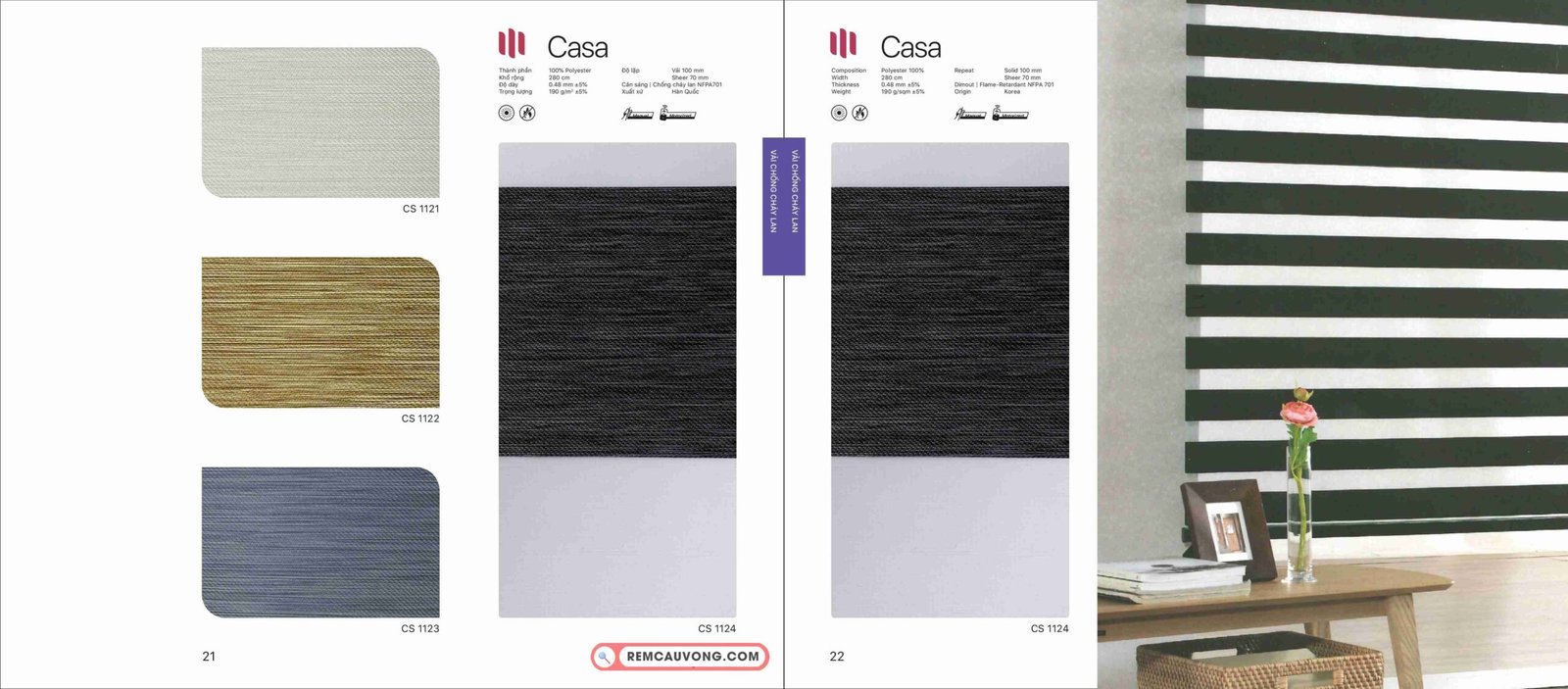 Rèm Cầu Vồng Modero Casa