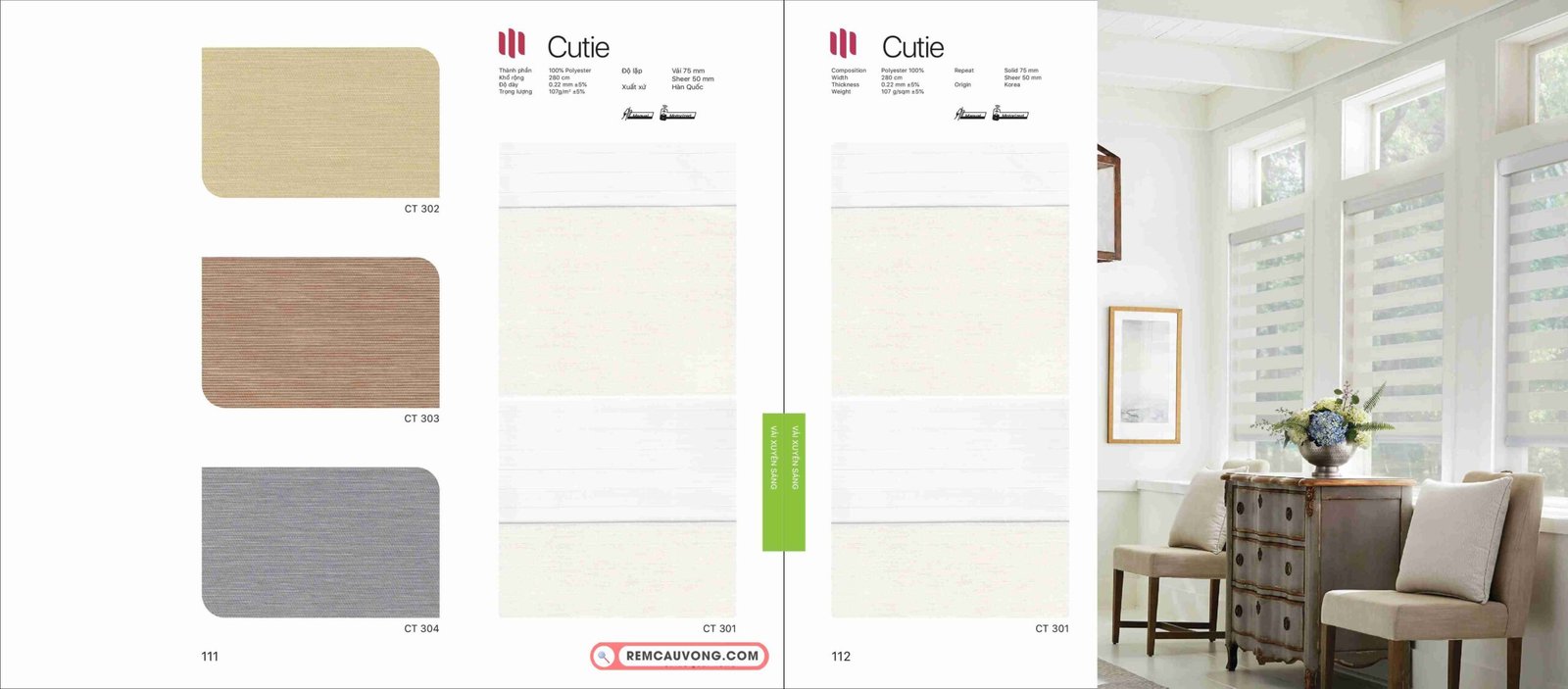 Rèm Cầu Vồng Modero Cutie