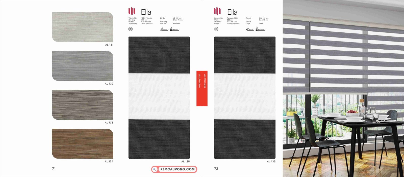 Rèm Cầu Vồng Modero Ella