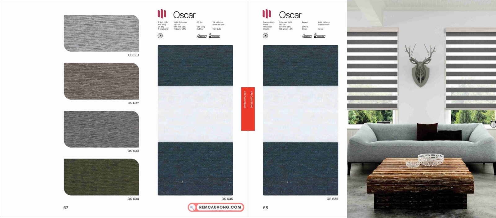 Rèm Cầu Vồng Modero Oscar