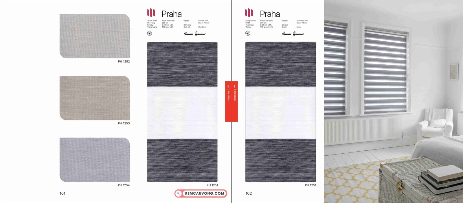 Rèm Cầu Vồng Modero Praha
