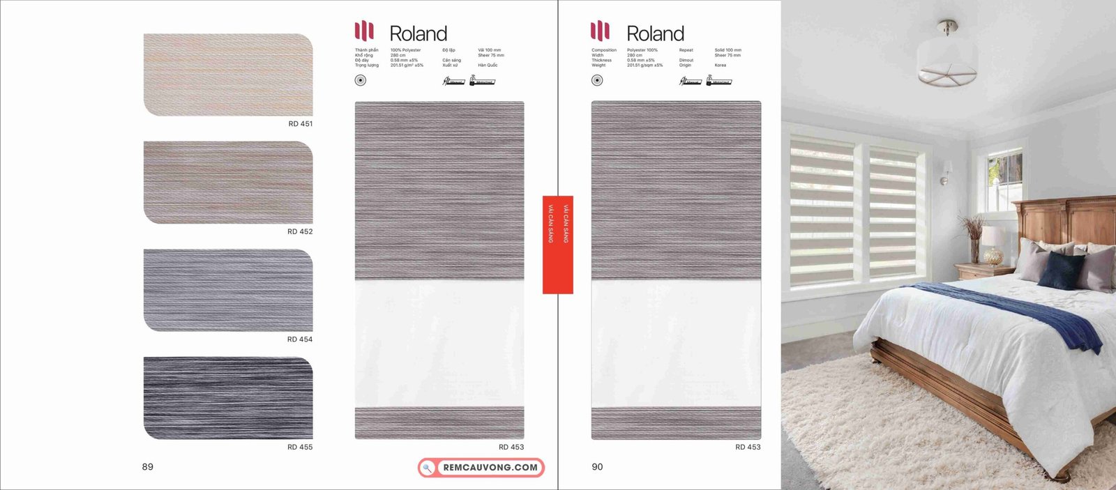 Rèm Cầu Vồng Modero Roland