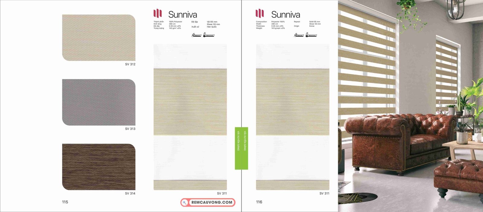Rèm Cầu Vồng Modero Sunniva
