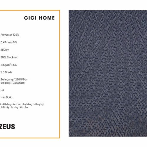 Thông Số Kỹ Thuật Hình Ảnh Rèm Cuốn Cici Home Zeus U